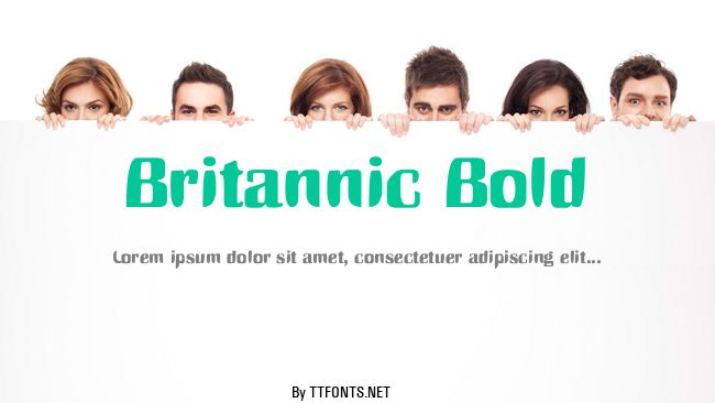 Britannic Bold example